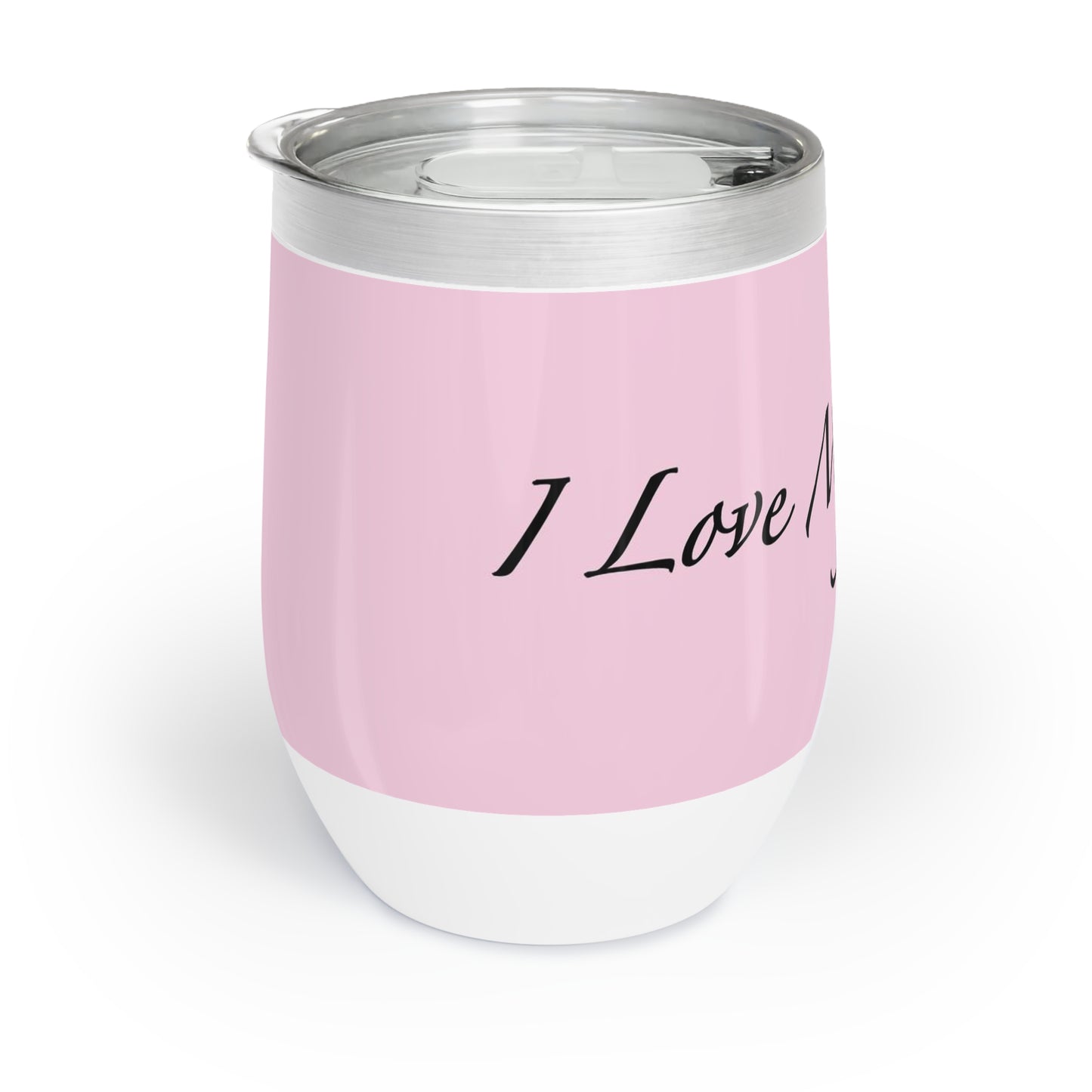 Amo a mis gatos - Vaso de vino - Flor