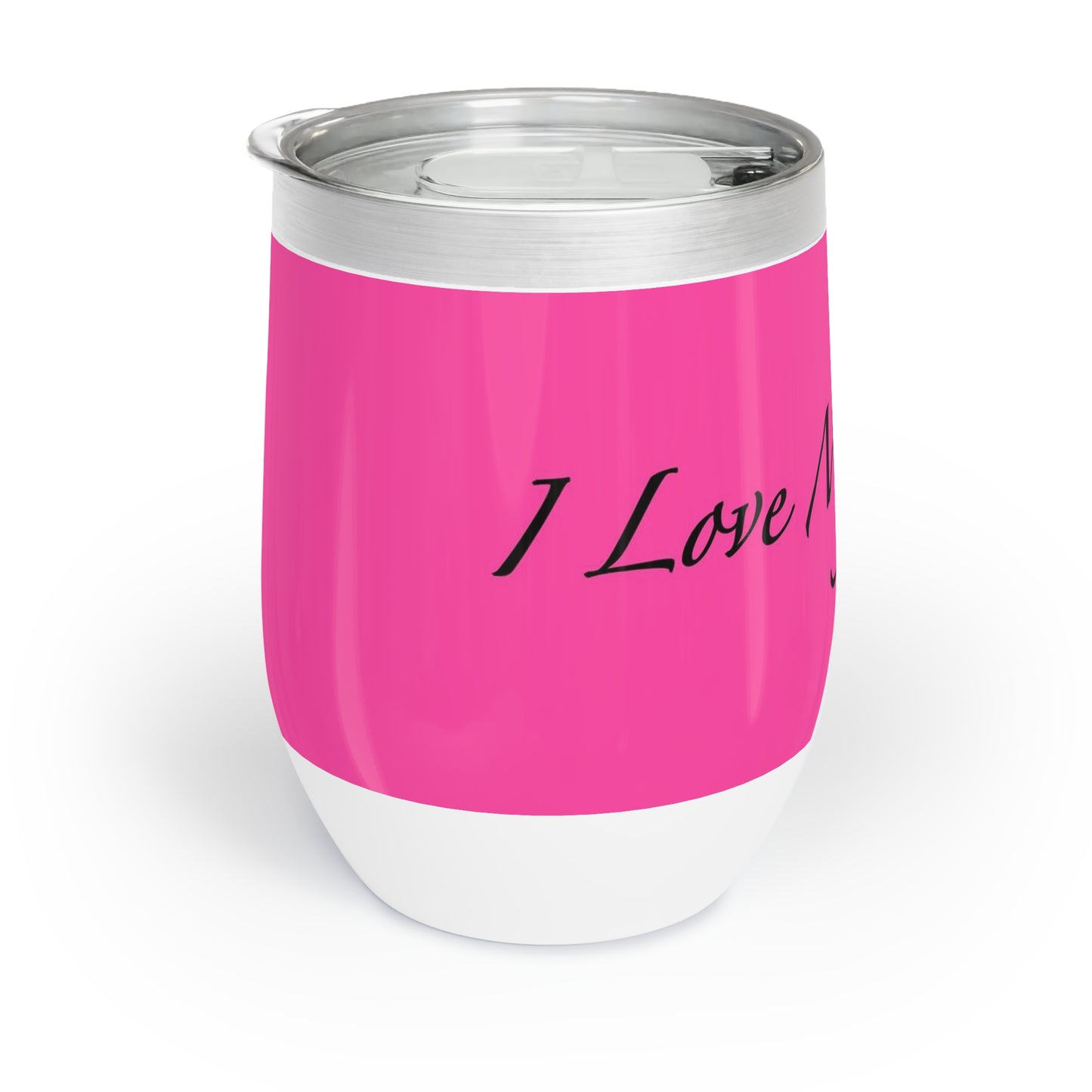 Amo a mis gatos - Vaso de vino - Magenta