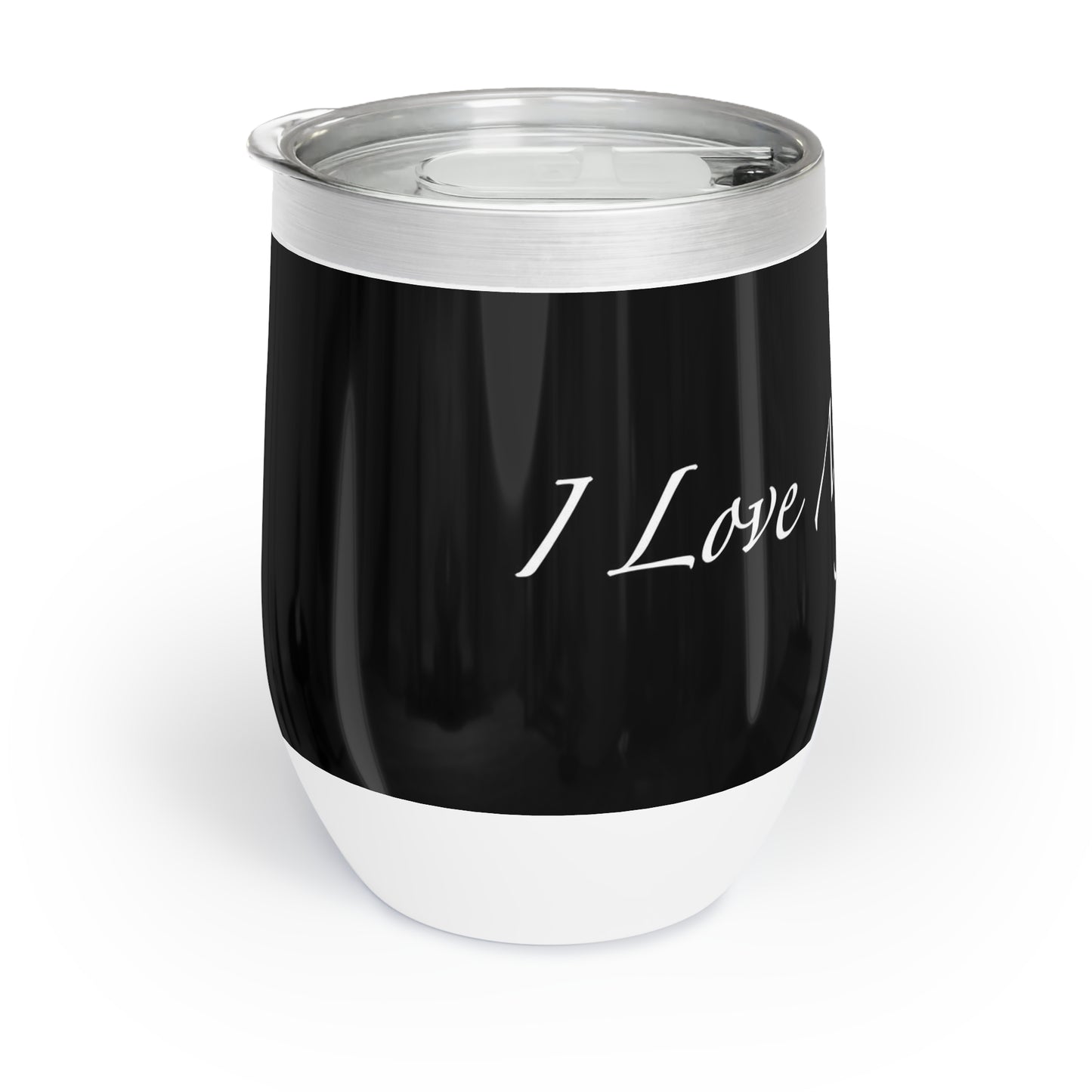 Amo a mi gato - Vaso de vino - Negro