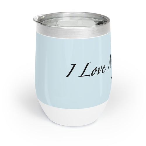 I Love My Cats - Wine Tumbler - Chambray