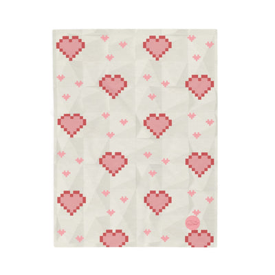 Velveteen Plush Blanket - Hearts