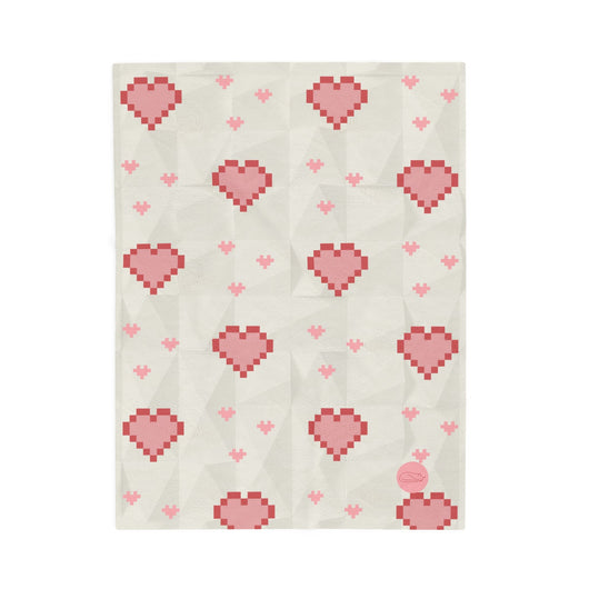 Velveteen Plush Blanket - Hearts