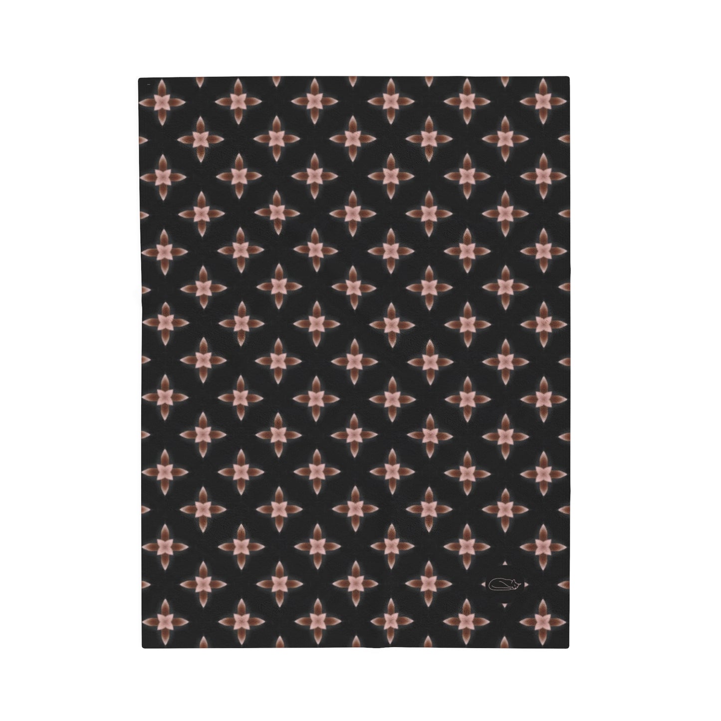 Velveteen Plush Blanket - Rose Star