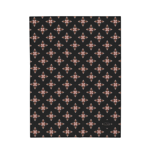 Velveteen Plush Blanket - Rose Star