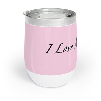 Amo a mis gatos - Vaso de vino - Flor