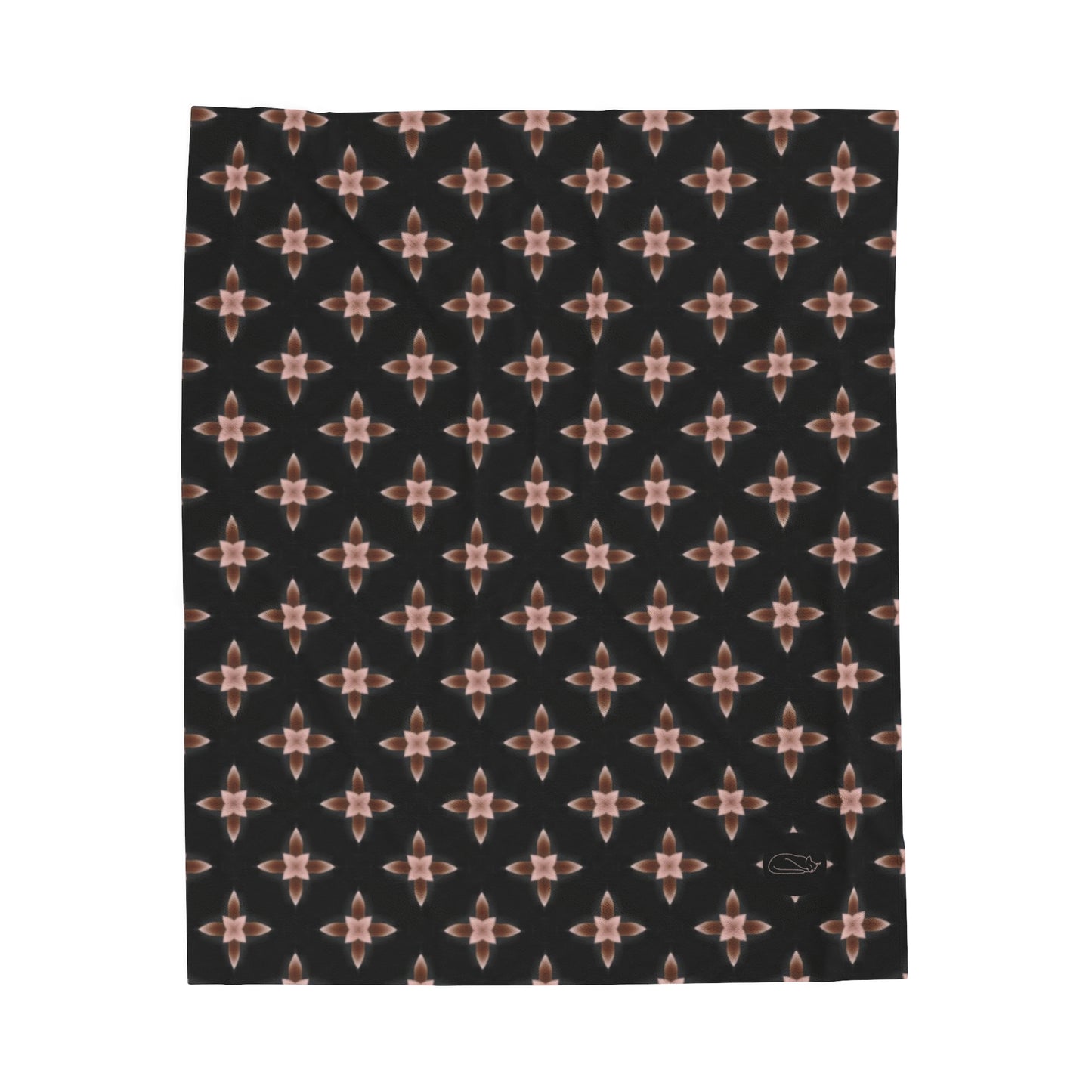 Velveteen Plush Blanket - Rose Star