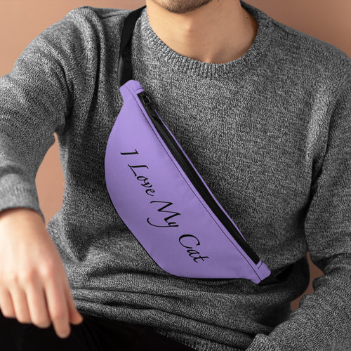 I Love My Cat - Fanny Pack - Violet