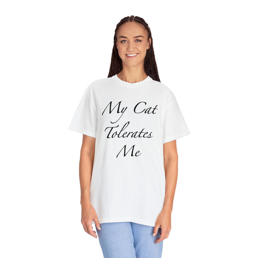 Mi gato me tolera - Camiseta unisex (14 colores)