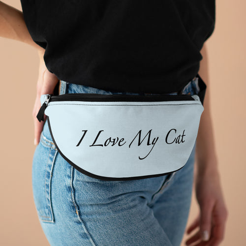 I Love My Cat - Fanny Pack - Chambray