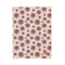 Velveteen Plush Blanket - Red Flowers