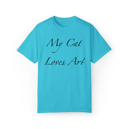 Mi gato ama el arte - Camiseta unisex (14 colores)