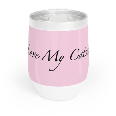 I Love My Cats - Wine Tumbler - Blossom