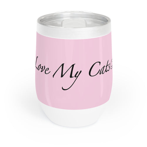 I Love My Cats - Wine Tumbler - Blossom