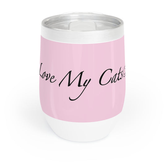 I Love My Cats - Wine Tumbler - Blossom