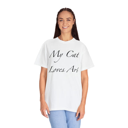 Mi gato ama el arte - Camiseta unisex (14 colores)