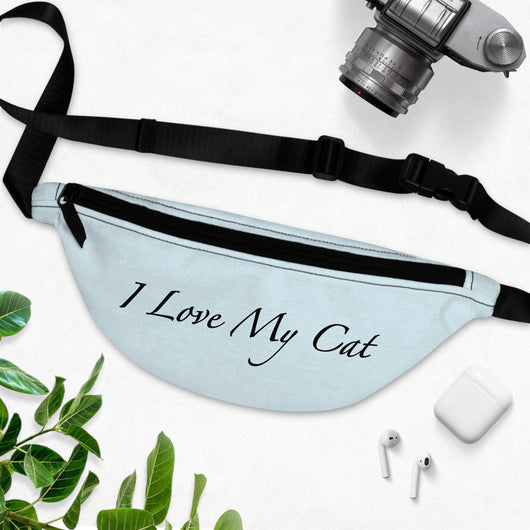 I Love My Cat - Fanny Pack - Chambray