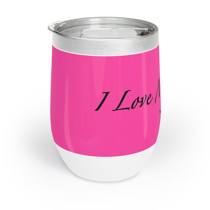 Amo a mis gatos - Vaso de vino - Magenta