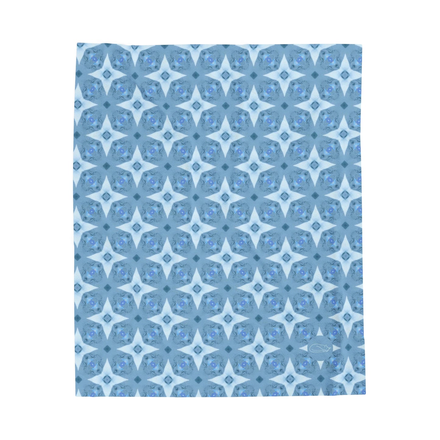 Velveteen Plush Blanket - Alice Blue