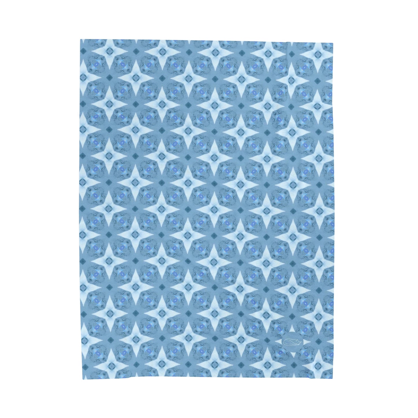 Velveteen Plush Blanket - Alice Blue