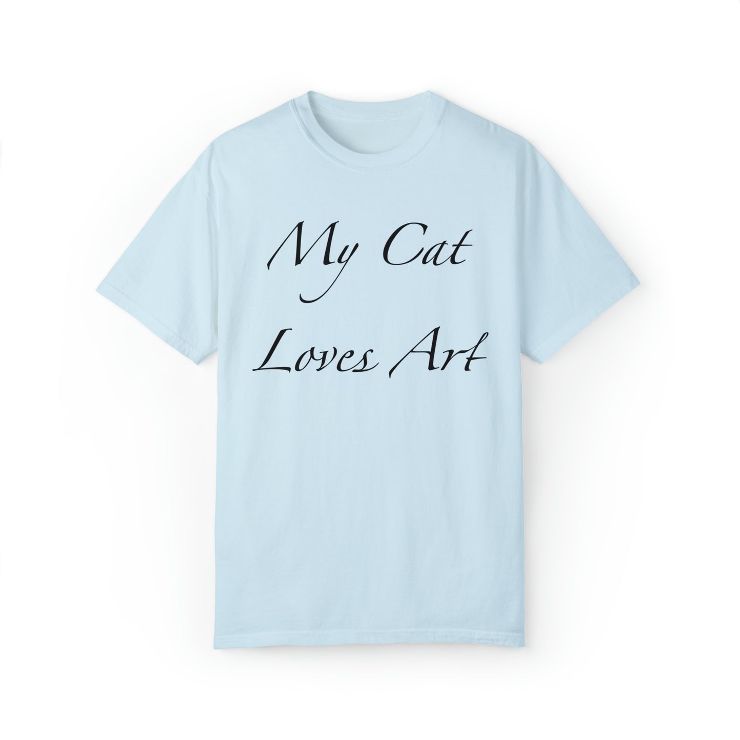 Mi gato ama el arte - Camiseta unisex (14 colores)