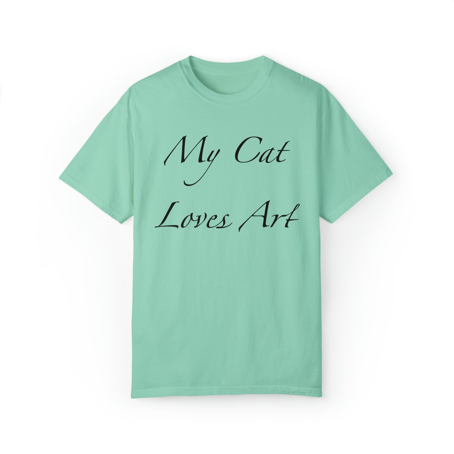 My Cat Loves Art - Unisex T-shirt (14 colors)