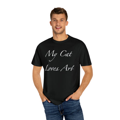 Mi gato ama el arte - Camiseta unisex (14 colores)