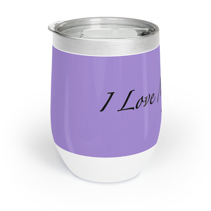 Amo a mi gato - Vaso de vino - Violeta