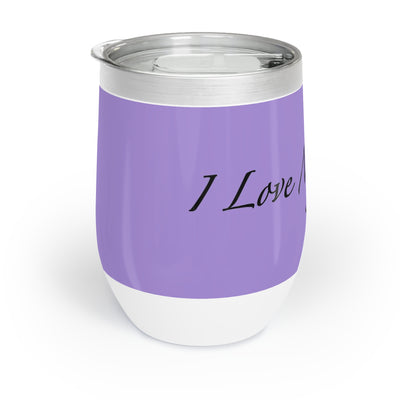 Amo a mi gato - Vaso de vino - Violeta