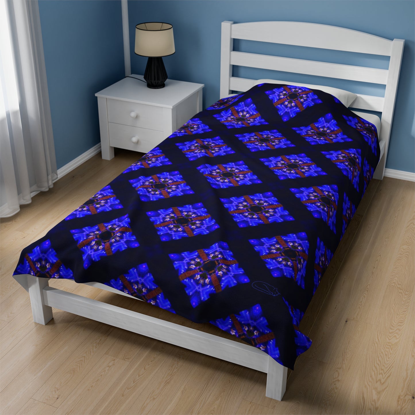 Velveteen Plush Blanket - Iris