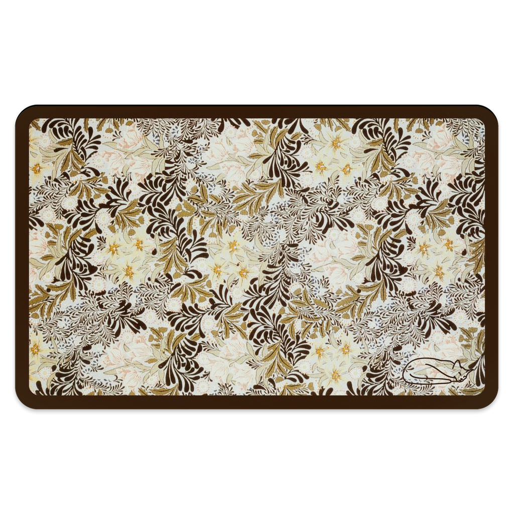 Brown and Yellow Floral Pattern