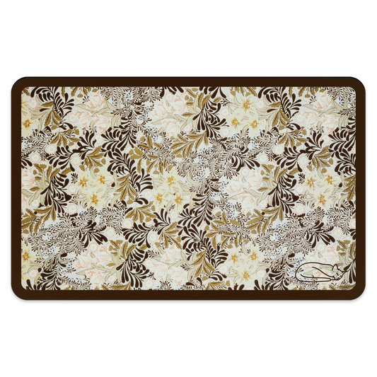 Brown and Yellow Floral Pattern