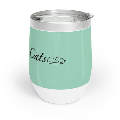 Amo a mis gatos - Vaso de vino (9 colores)