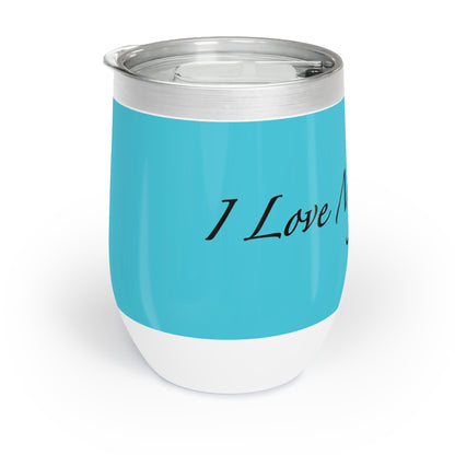 Amo a mis gatos - Vaso de vino - Azul laguna