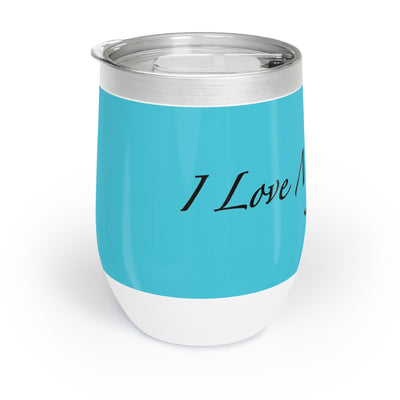 Amo a mis gatos - Vaso de vino - Azul laguna
