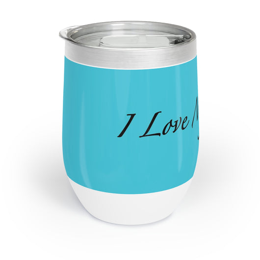 Amo a mis gatos - Vaso de vino - Azul laguna