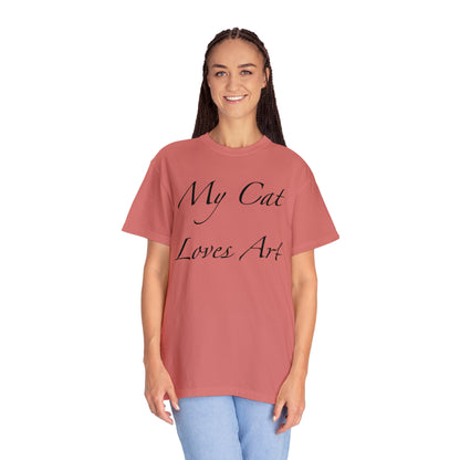 Mi gato ama el arte - Camiseta unisex (14 colores)