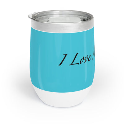Amo a mi gato - Vaso de vino - Azul laguna