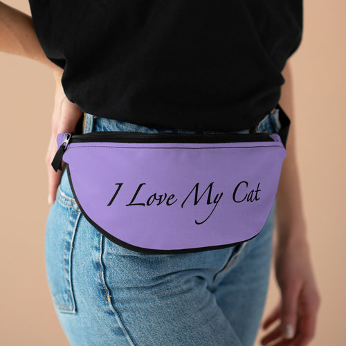 I Love My Cat - Fanny Pack - Violet