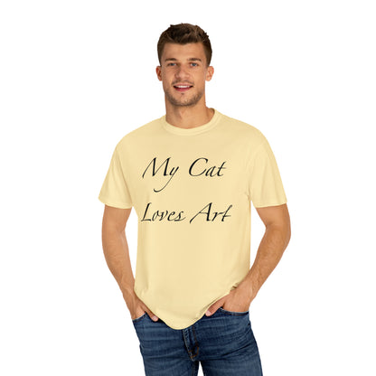 Mi gato ama el arte - Camiseta unisex (14 colores)