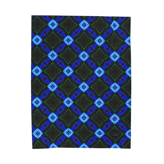 Velveteen Plush Blanket - Lapis Lazuli