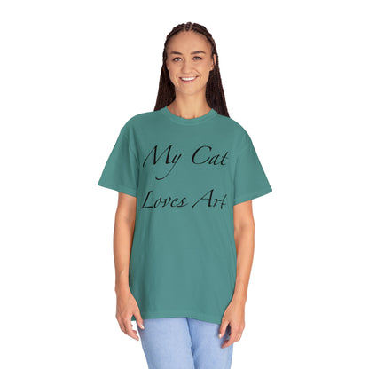 Mi gato ama el arte - Camiseta unisex (14 colores)