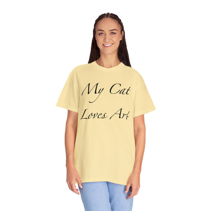 Mi gato ama el arte - Camiseta unisex (14 colores)