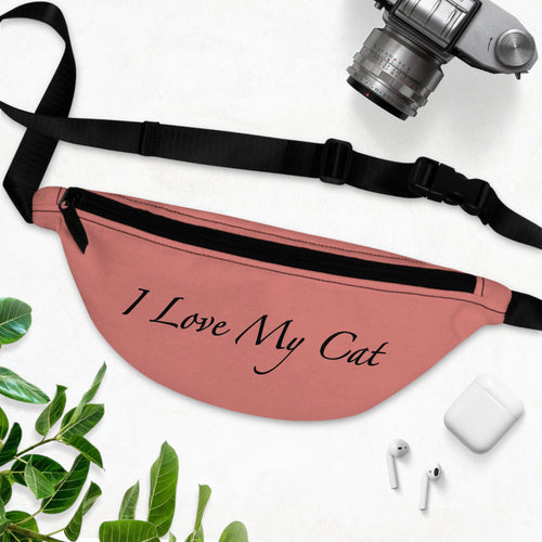I Love My Cat - Fanny Pack - Watermelon