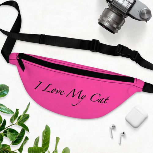 I Love My Cat - Fanny Pack - Magenta