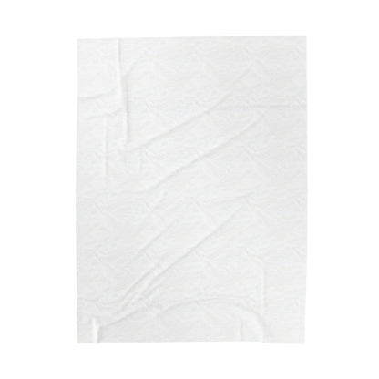 Velveteen Plush Blanket - Ivory Stone