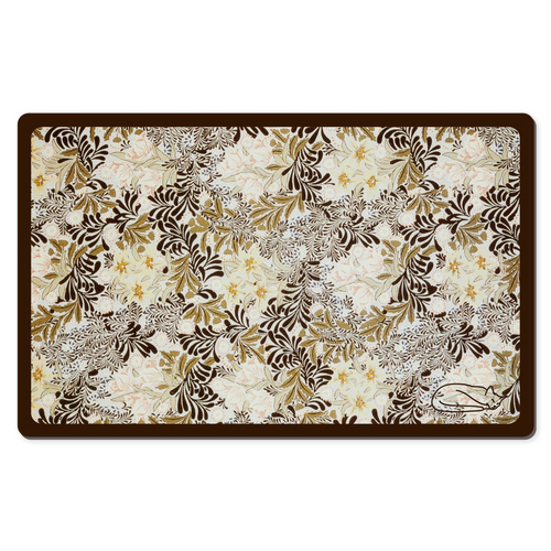 Brown and Yellow Floral Pattern
