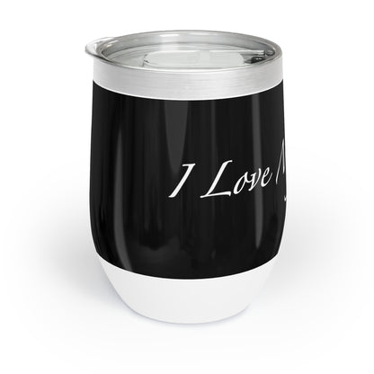 Amo a mis gatos - Vaso de vino - Negro