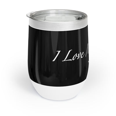 I Love My Cats - Wine Tumbler - Black