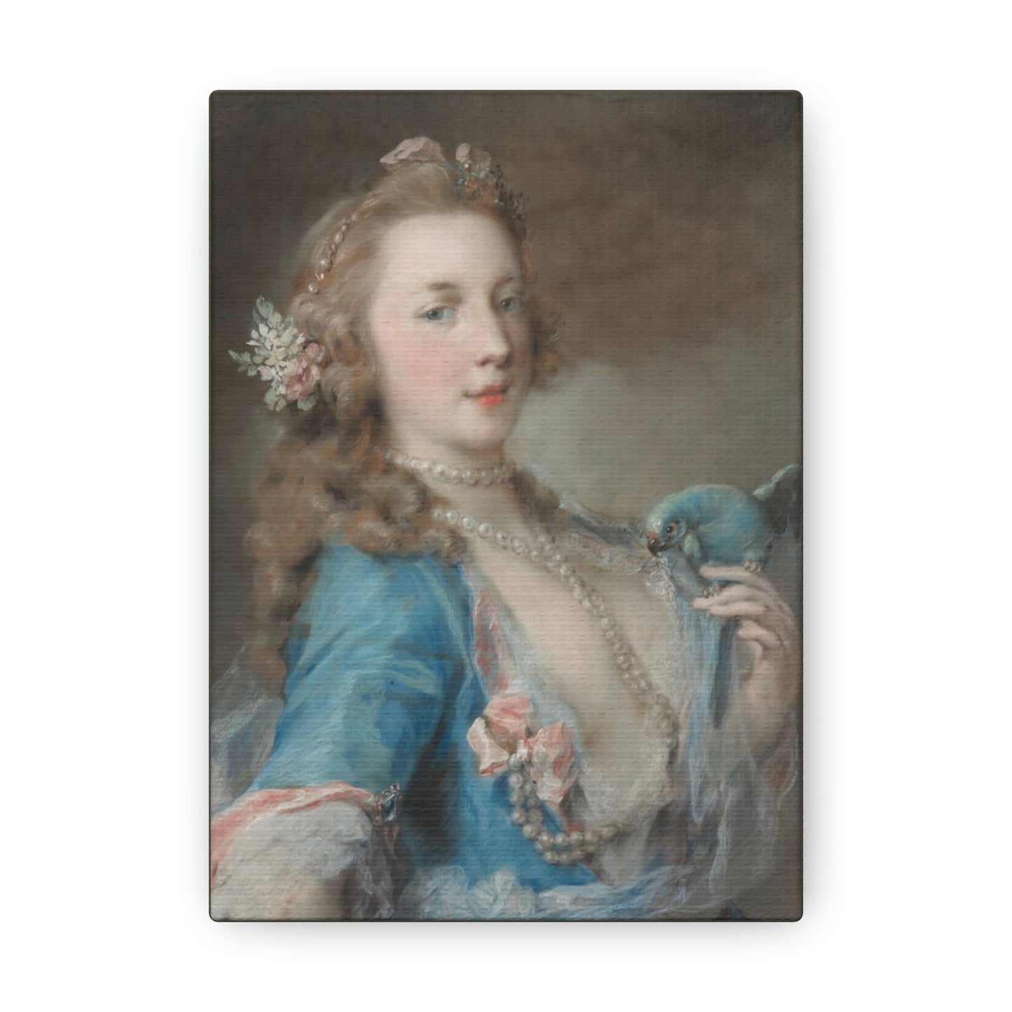 A Young Lady with a Parrot