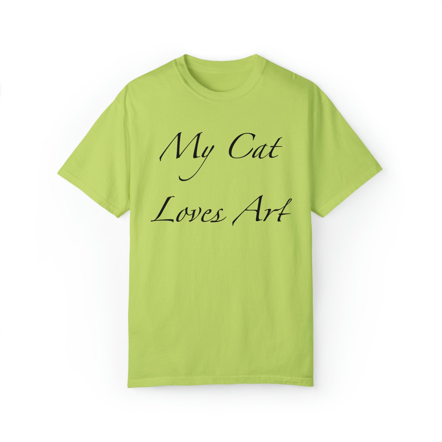 My Cat Loves Art - Unisex T-shirt (14 colors)